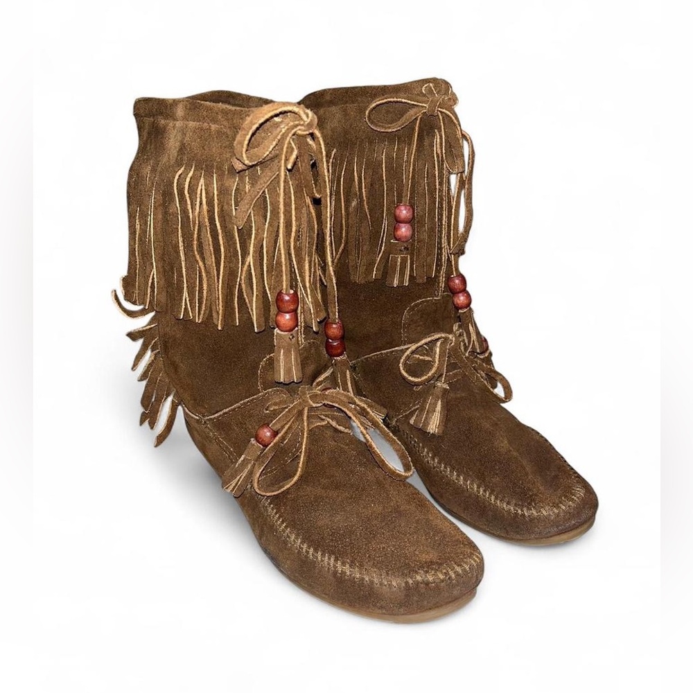 Minnetonka Fringe Boots